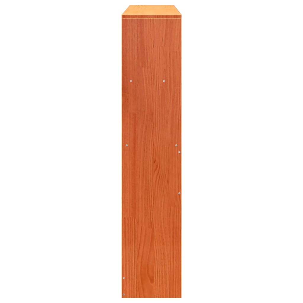 Hoofdbord met opbergruimte 150 cm massief grenenhout wasbruin