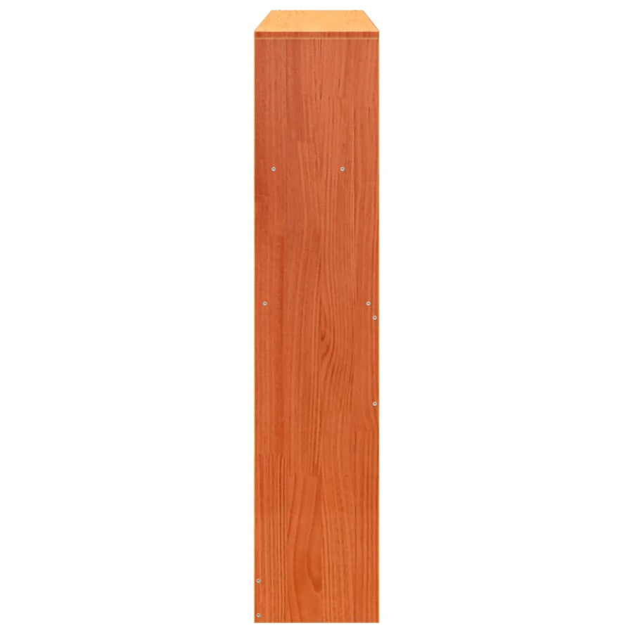 Hoofdbord met opbergruimte 150 cm massief grenenhout wasbruin