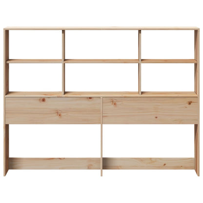 Hoofdbord met opbergruimte 140 cm massief grenenhout