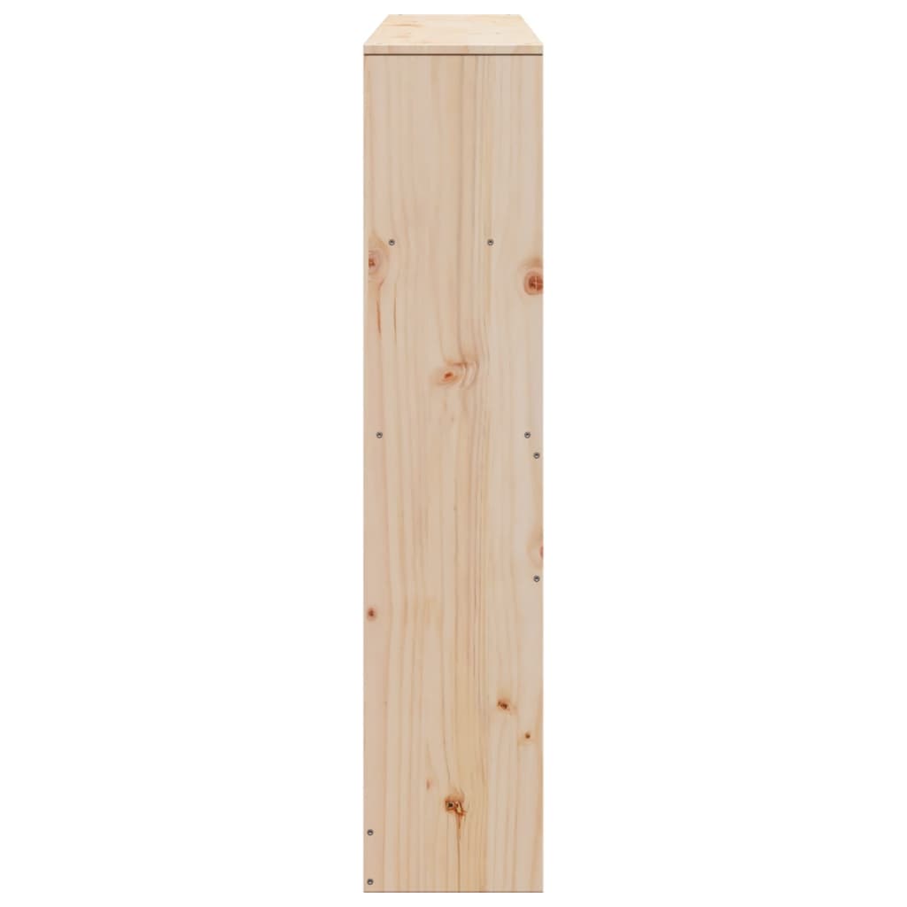 Hoofdbord met opbergruimte 140 cm massief grenenhout