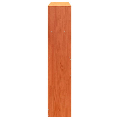Hoofdbord met opbergruimte 120 cm massief grenenhout wasbruin