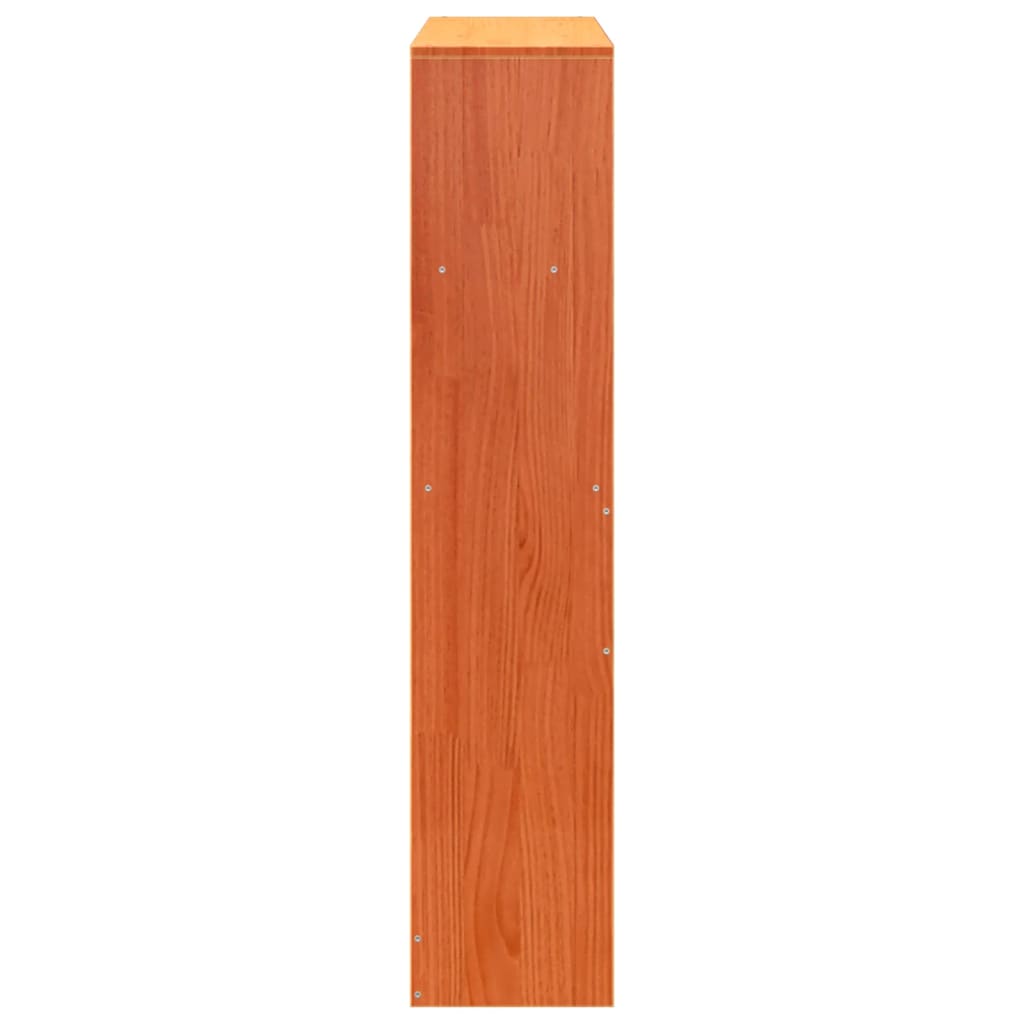 Hoofdbord met opbergruimte 75 cm massief grenenhout wasbruin