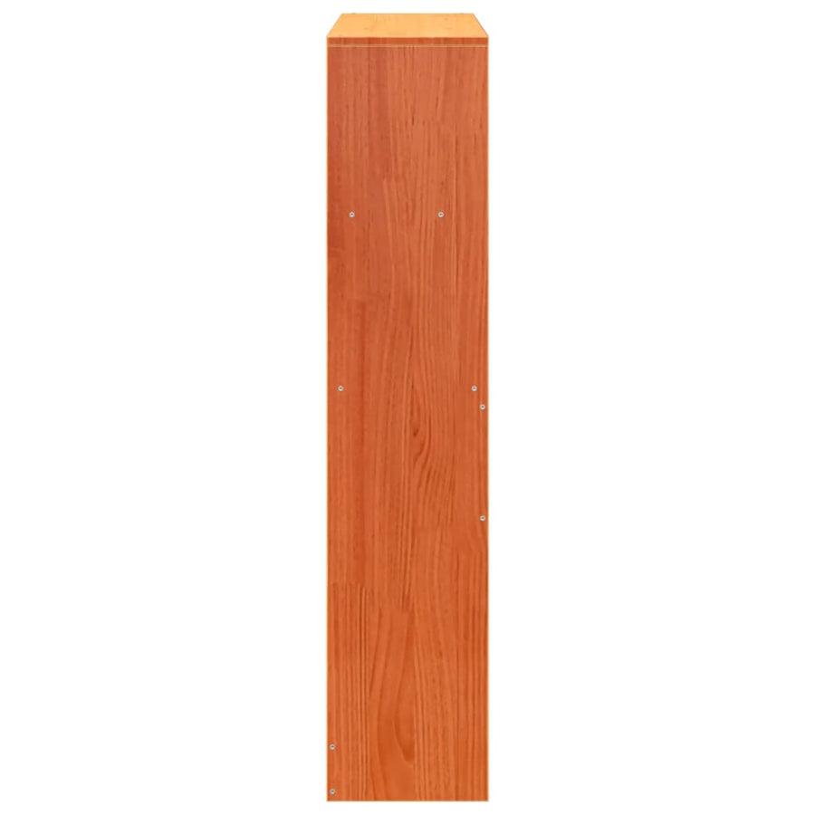 Hoofdbord met opbergruimte 75 cm massief grenenhout wasbruin