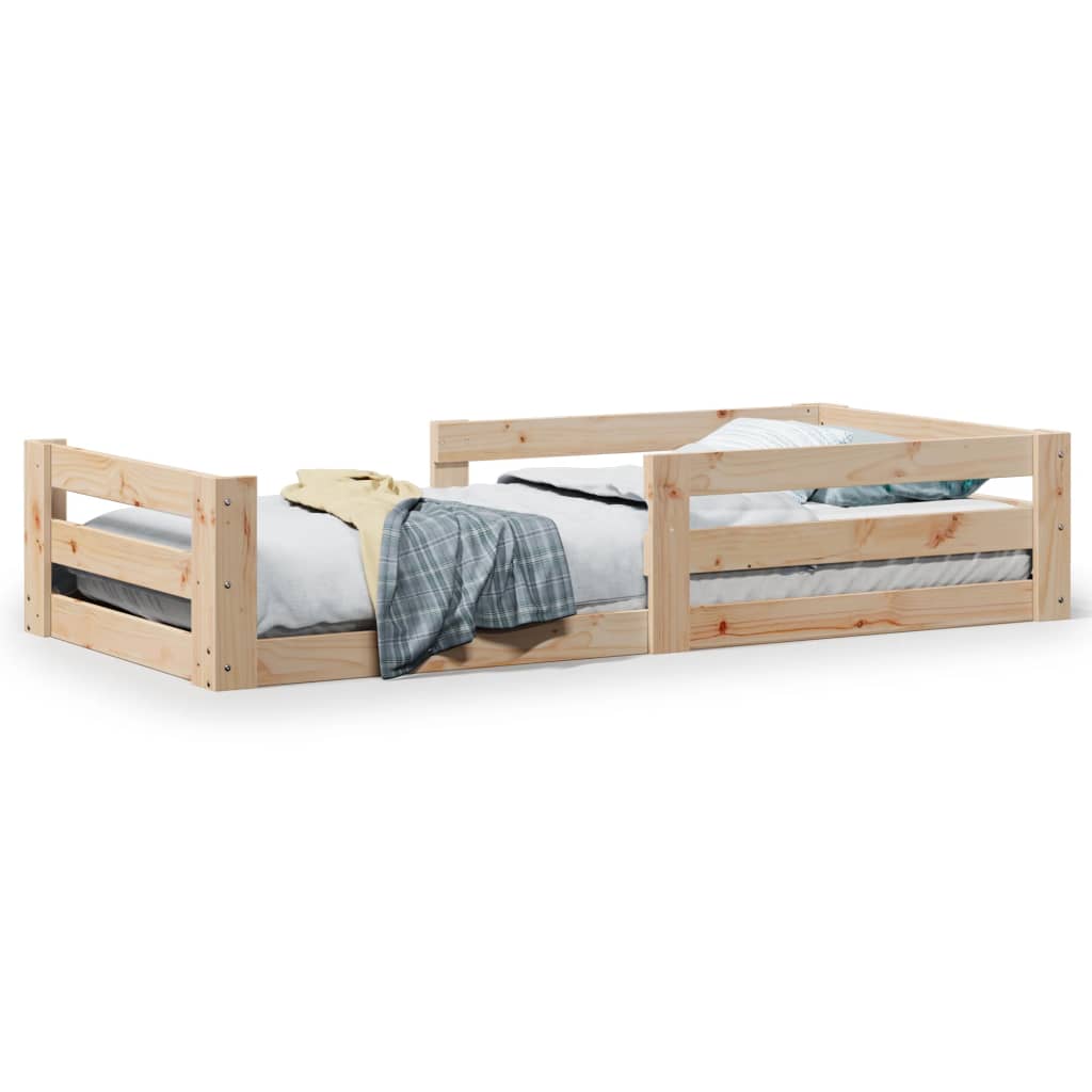 Bedframe zonder matras massief grenenhout 80x200 cm