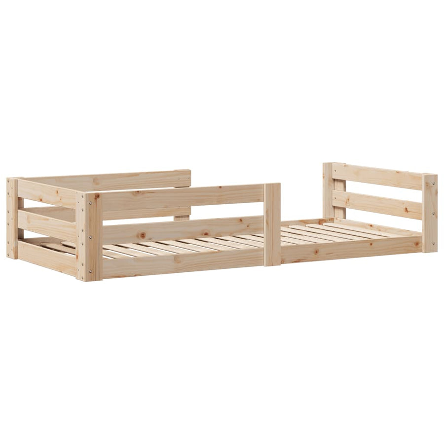 Bedframe zonder matras massief grenenhout 80x200 cm