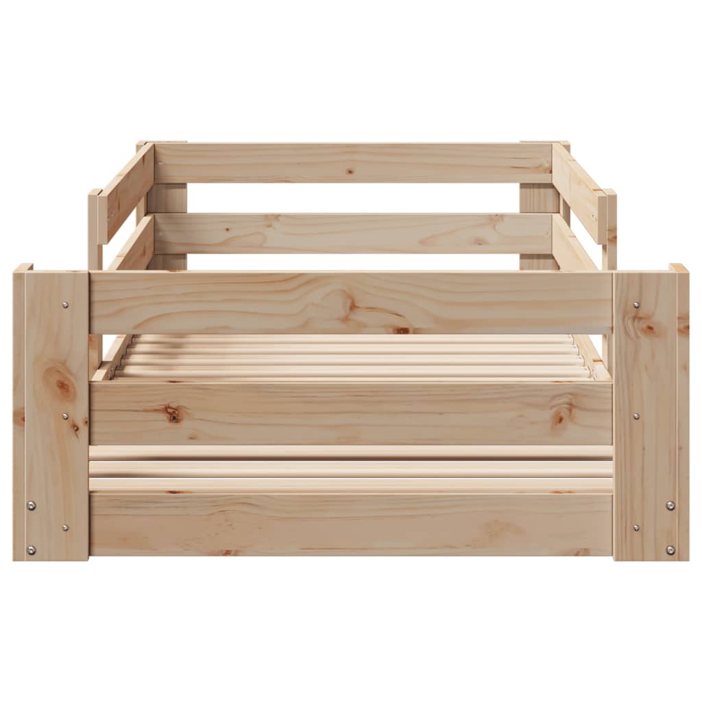 Bedframe zonder matras massief grenenhout 90x200 cm