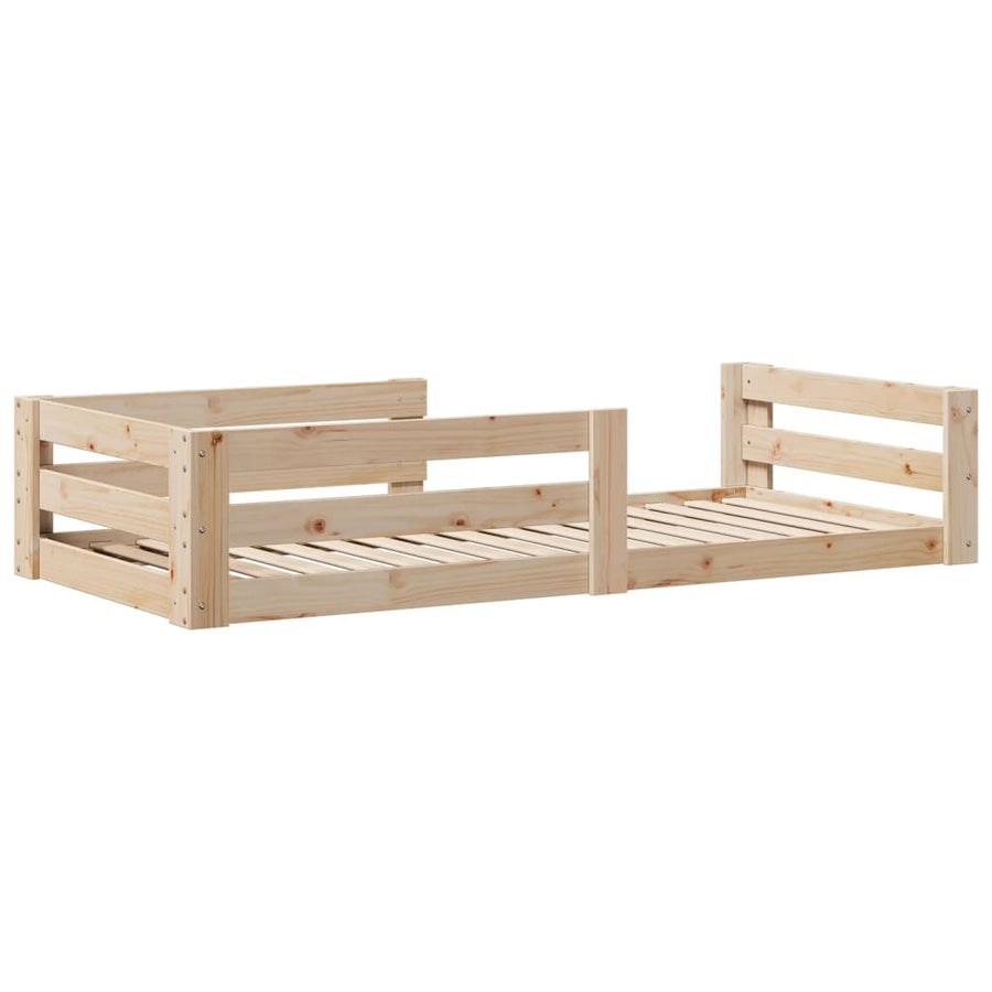 Bedframe zonder matras massief grenenhout 90x200 cm