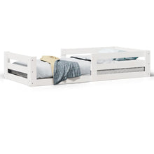 Bedframe Zonder Matras Massief Grenenhout 80 x 160 cm Wit
