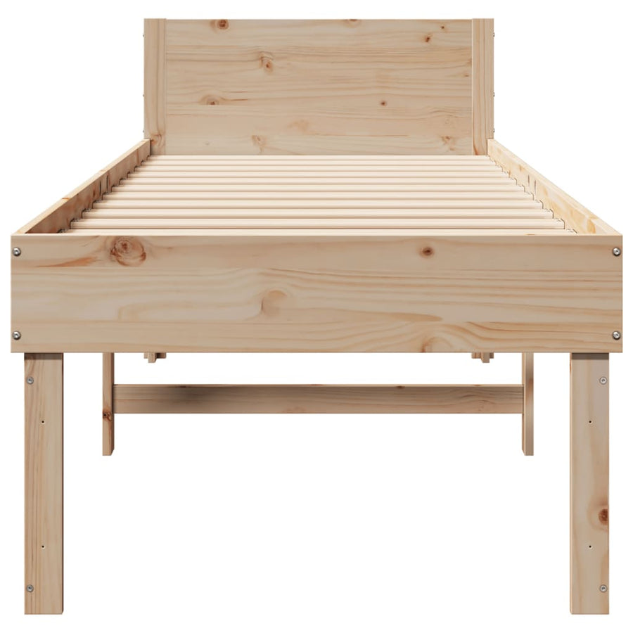 Bedframe zonder matras massief grenenhout 90x190 cm