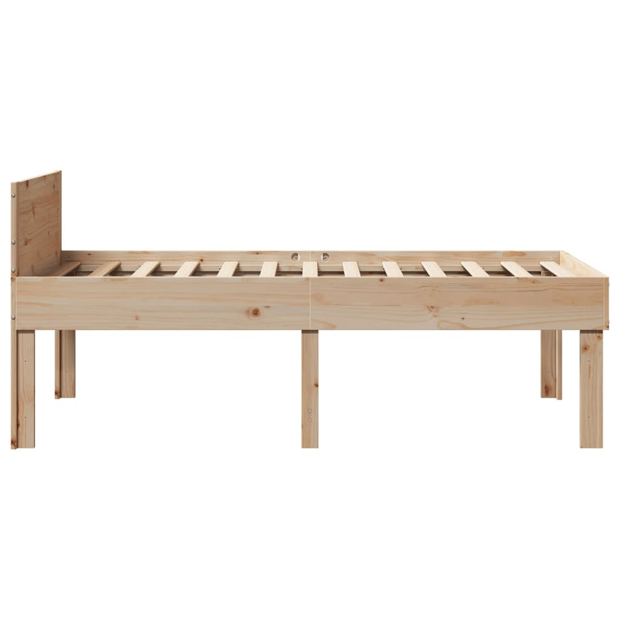 Bedframe zonder matras massief grenenhout 90x190 cm
