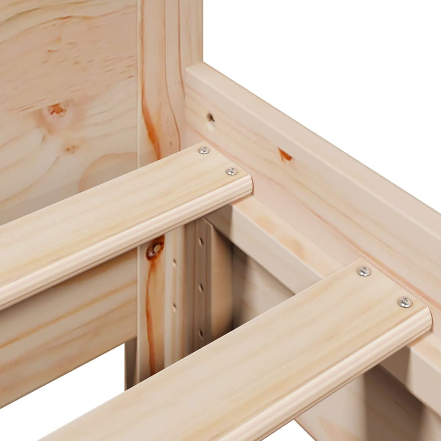 Bedframe zonder matras massief grenenhout 90x190 cm