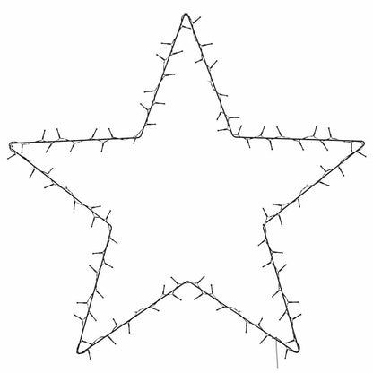 Kerstverlichting ster silhouet 115 LEDs warm wit