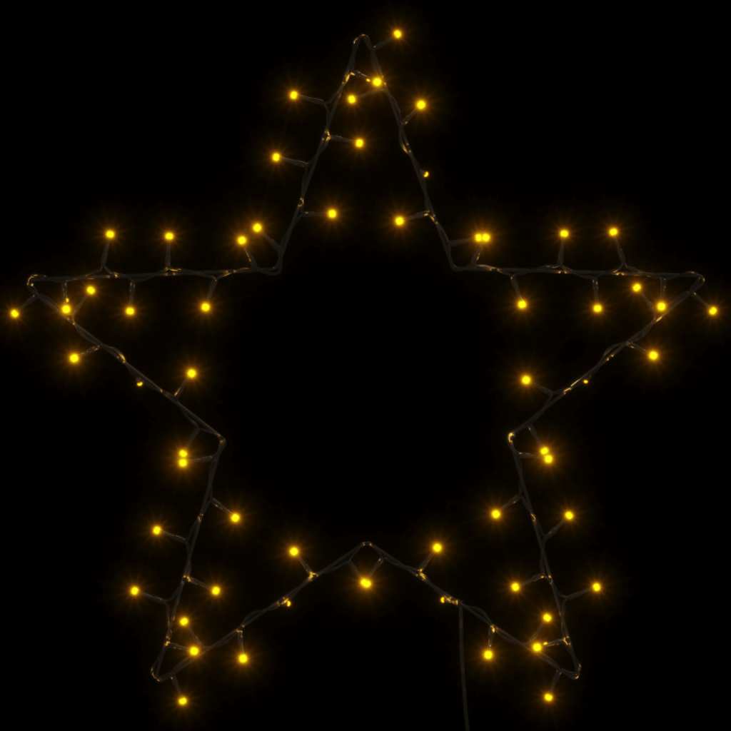 Kerstverlichting ster silhouet 80 LEDs warm wit