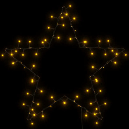Kerstverlichting ster silhouet 80 LEDs warm wit