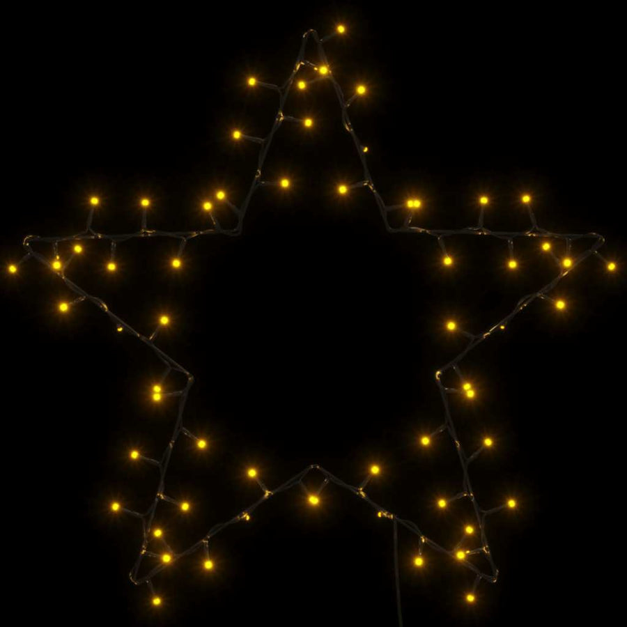 Kerstverlichting ster silhouet 80 LEDs warm wit