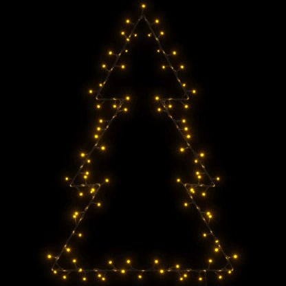 Kerstverlichting kerstboom silhouet 115 LEDs warm wit