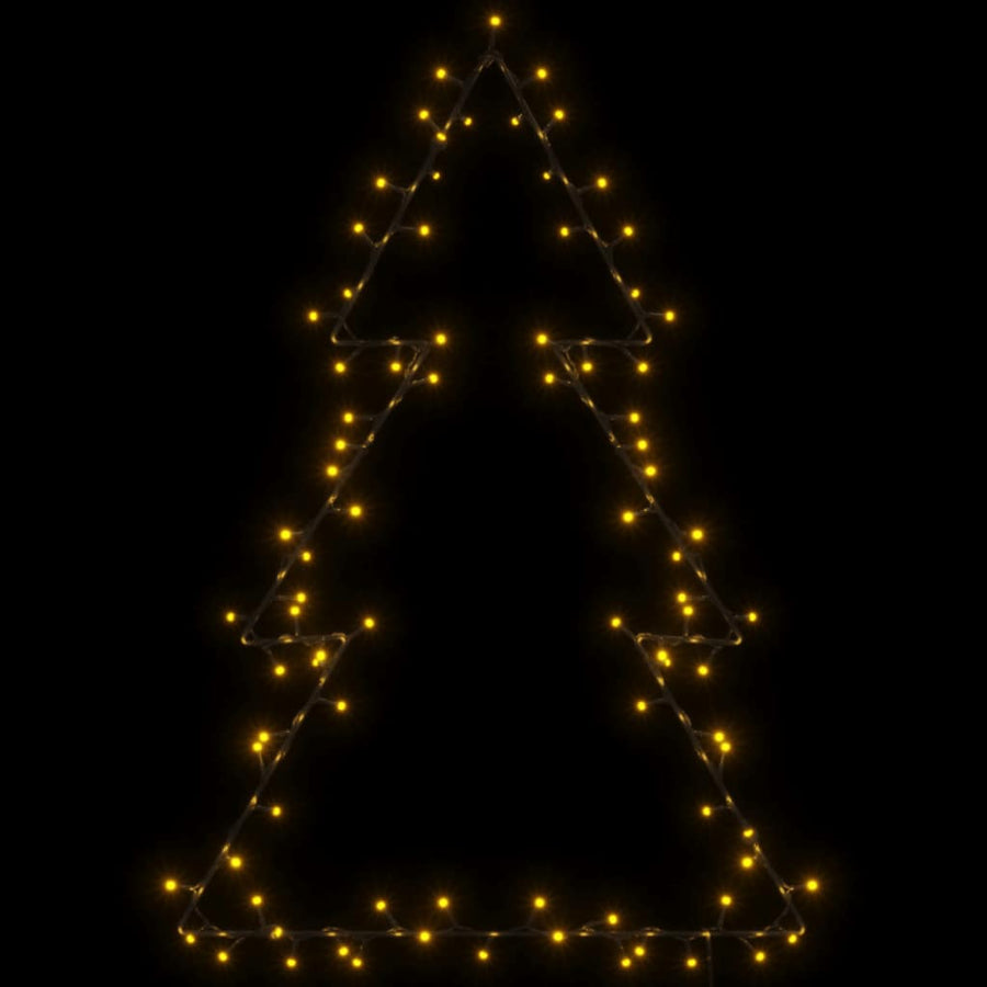 Kerstverlichting kerstboom silhouet 115 LEDs warm wit