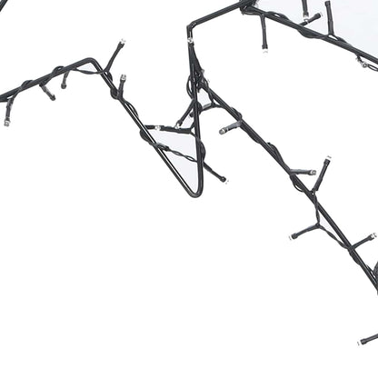 Kerstverlichting vallende ster silhouet 80 LEDs warm wit