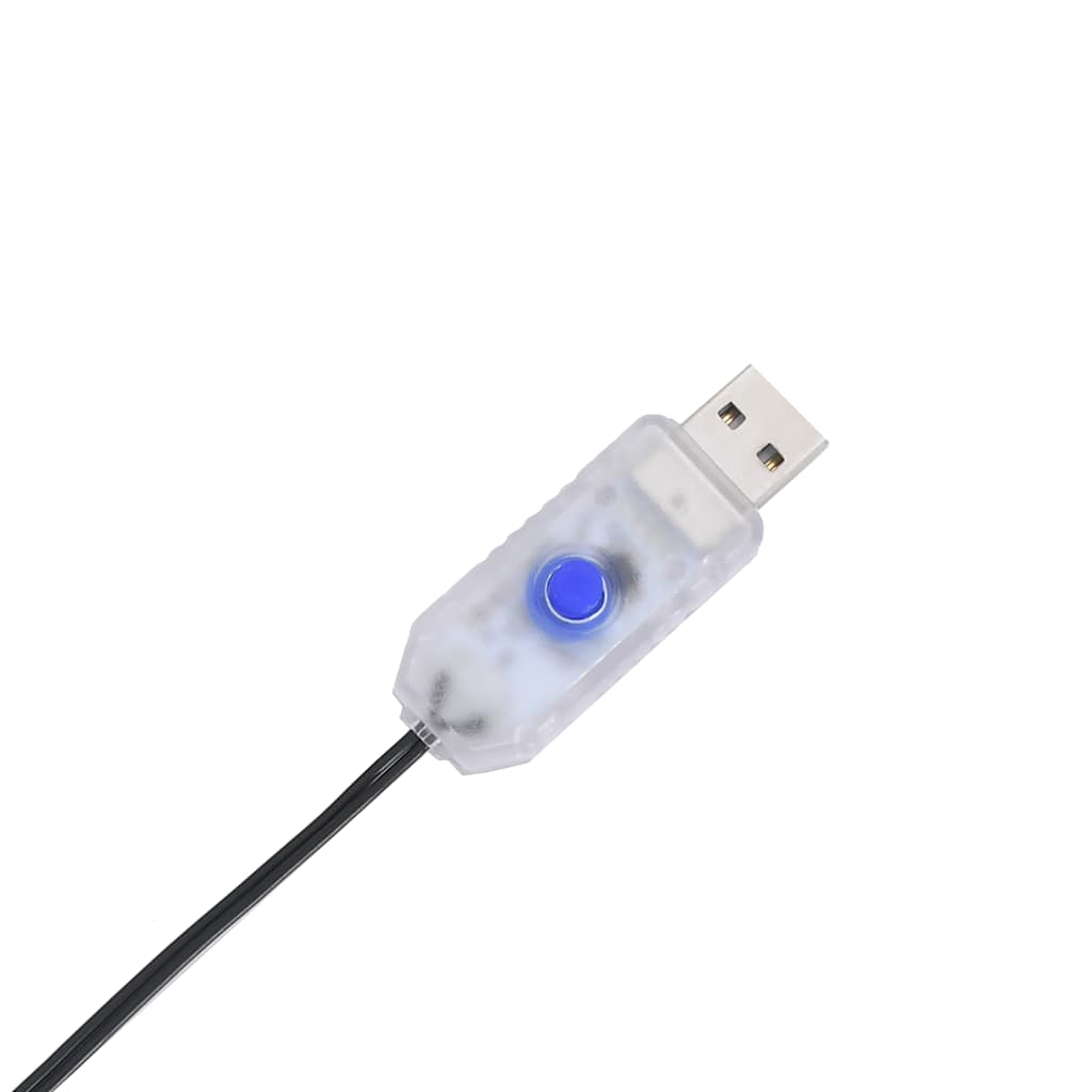 Kerstverlichting vallende ster silhouet 80 LEDs warm wit