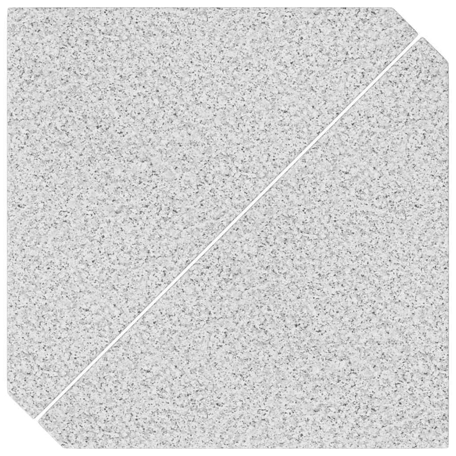 Parasolvoetplaten 2 st driehoekig 14 kg graniet grijs