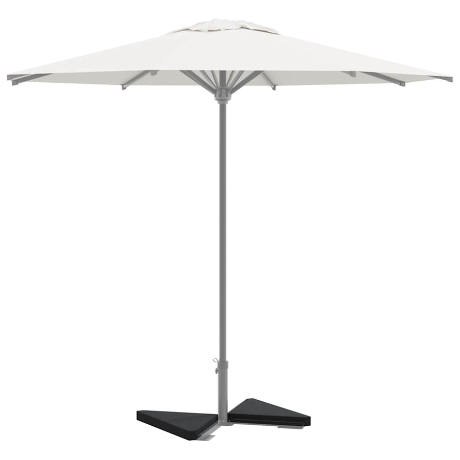 Parasolvoetplaten 2 St Driehoekig 14 Kg Graniet Zwart