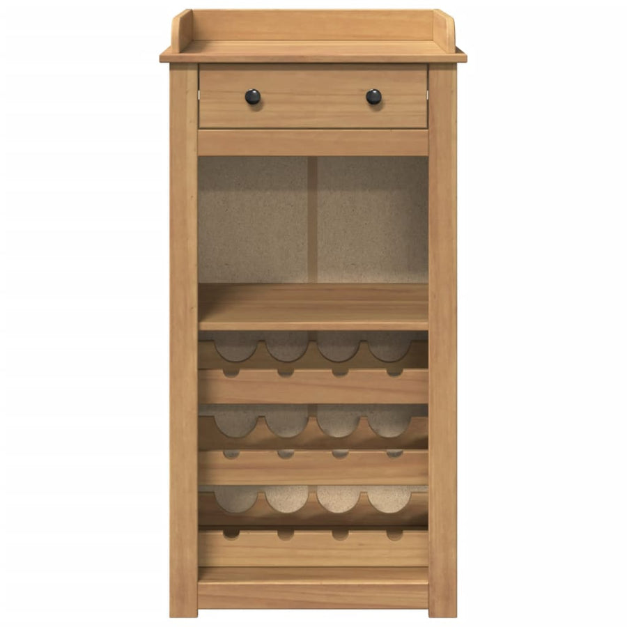 Wijnkast Panama 57x40x111,5 cm massief grenenhout