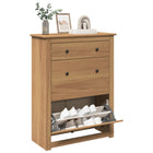 Shoe Cabinet Panama 80x35x105 cm solid pine wood