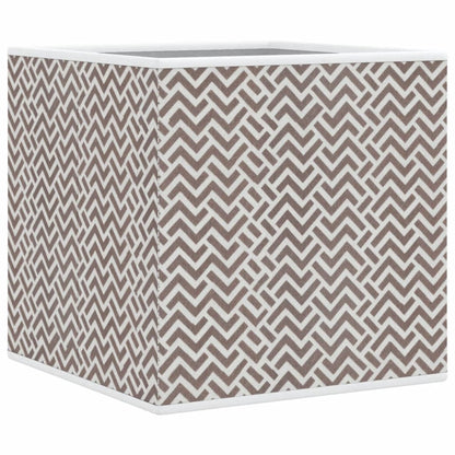 Opbergboxen 4 st inklapbaar 32x32x32 cm ongeweven stof bruin