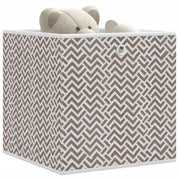 Opbergbox 10 st 32x32x32 cm bruin non-woven stof