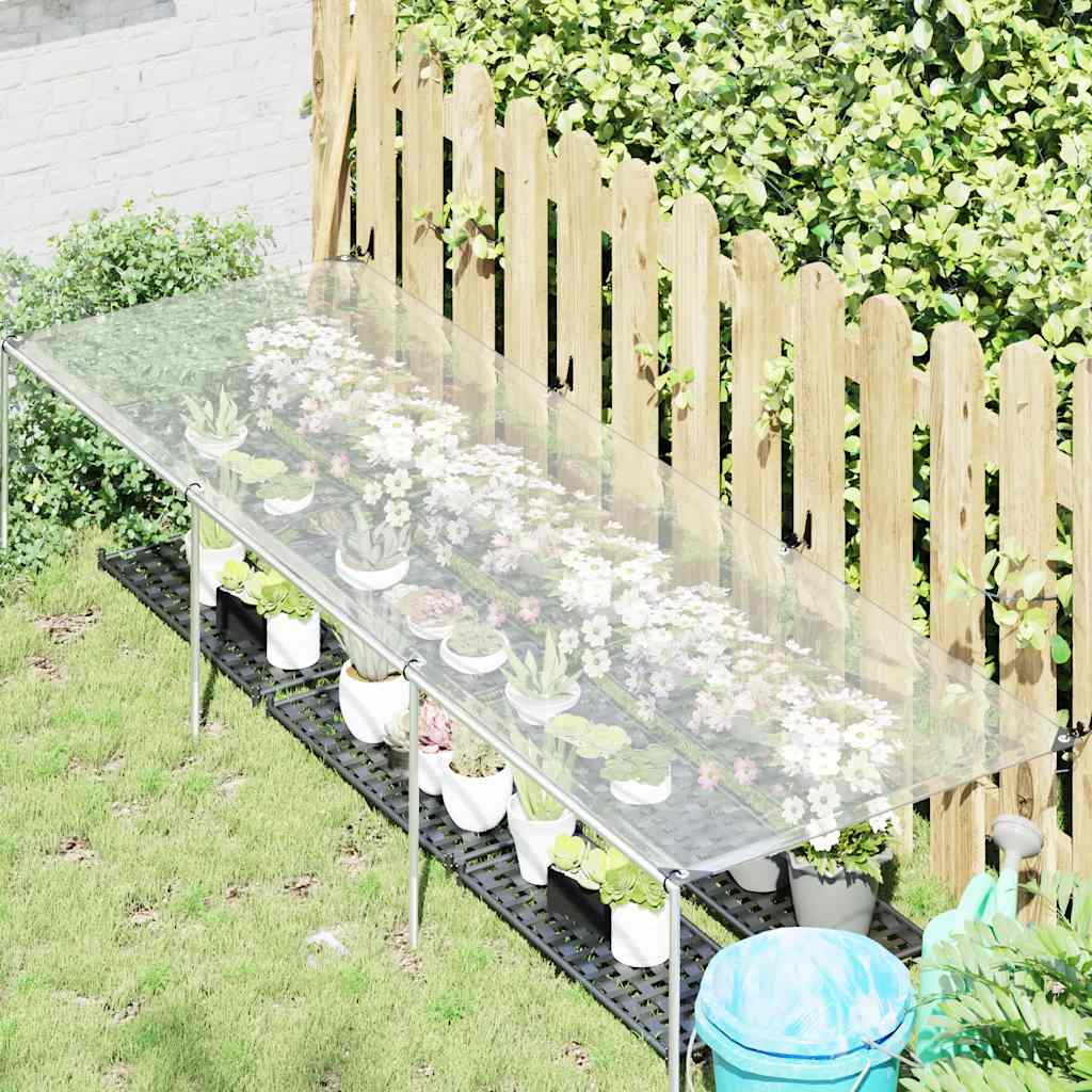 Plantenafdekking met zeilringen 1x3 m polyethyleen