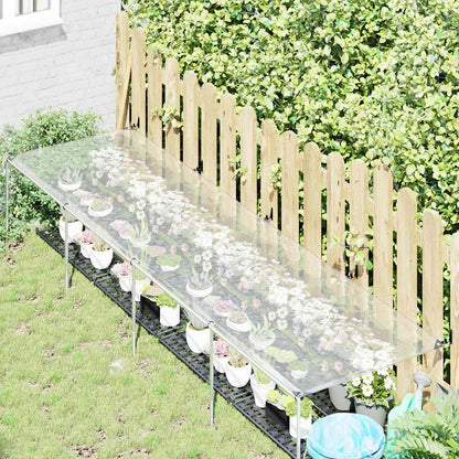 Plantenafdekking met zeilringen 1x4 m polyethyleen