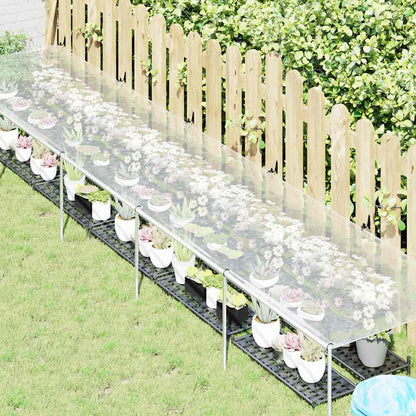 Plantenafdekking met zeilringen 1x5 m polyethyleen