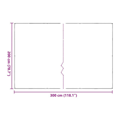Plantenafdekking met zeilringen 2x3 m polyethyleen
