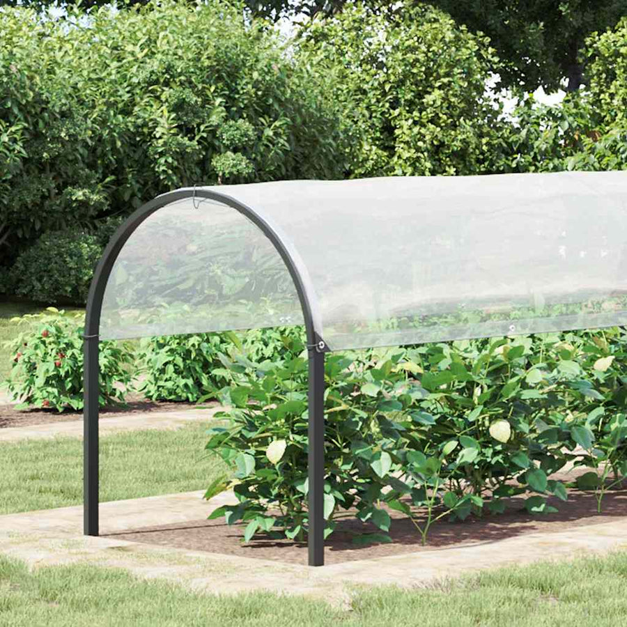 Plantenafdekking met zeilringen 2x5 m polyethyleen