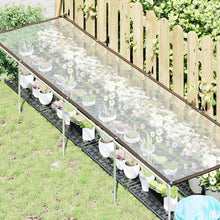 Plantenafdekking met zeilringen 1x4 m polyethyleen