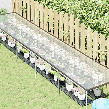 Plantenafdekking met zeilringen 1x5 m polyethyleen