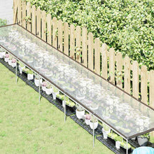 Plantenafdekking met zeilringen 1x6 m polyethyleen