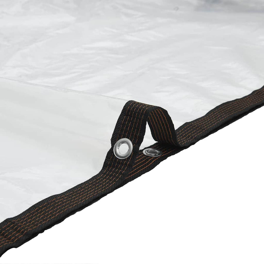 Plantenafdekking met zeilringen 1x6 m polyethyleen