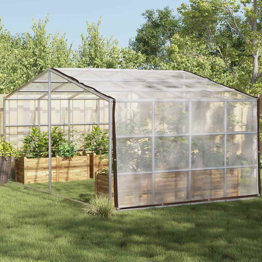 Plantenafdekking met zeilringen 3x10 m polyethyleen
