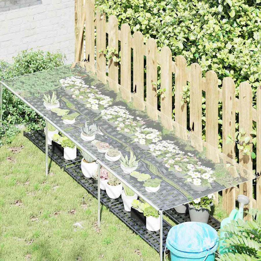 Plantenafdekking met zeilringen 1x3 m PVC