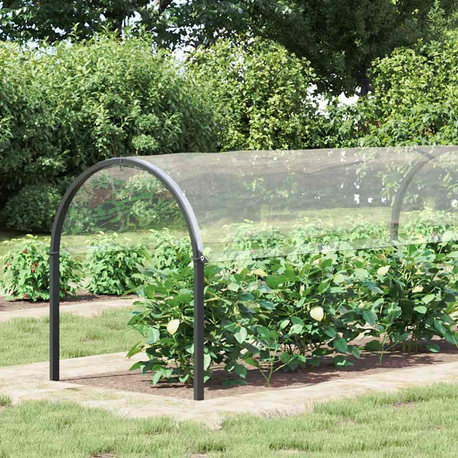 Plantenafdekking met zeilringen 2x4 m PVC