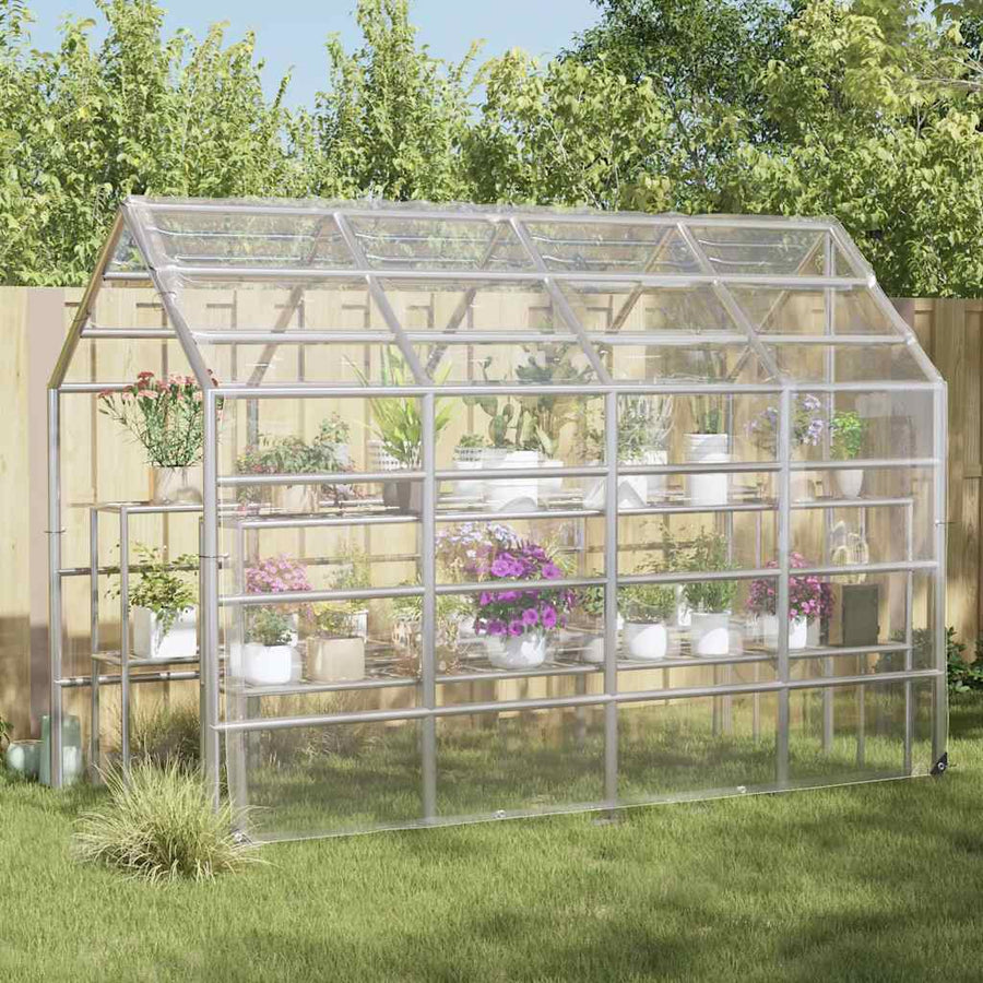 Plantenafdekking met zeilringen 3x6 m PVC