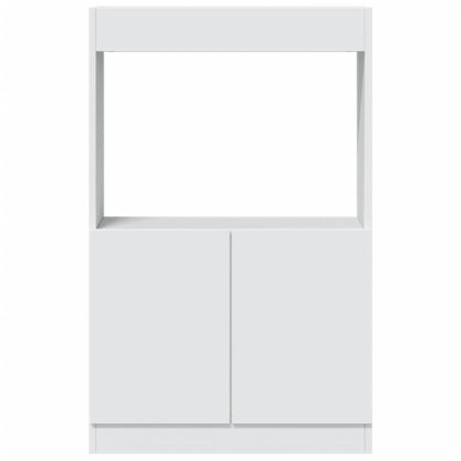 Hoge kast 63x33x100 cm bewerkt hout wit