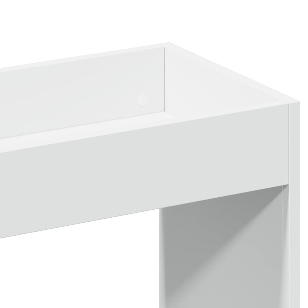 Hoge kast 63x33x100 cm bewerkt hout wit