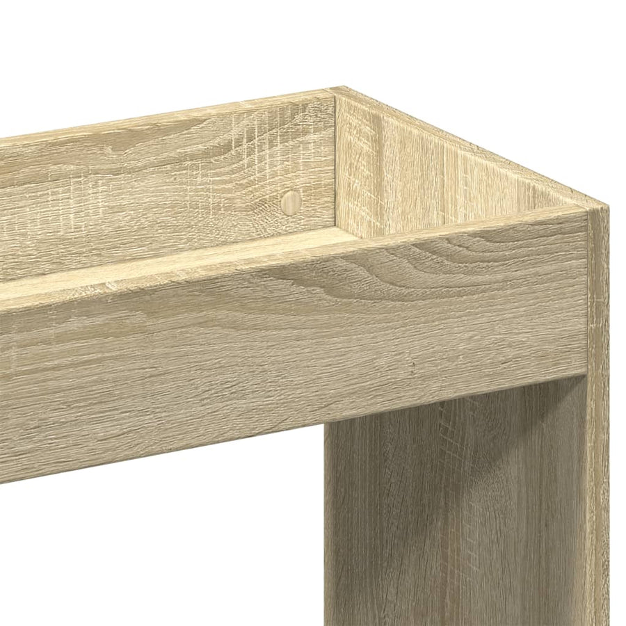 Hoge kast 63x33x100 cm bewerkt hout sonoma eikenkleurig