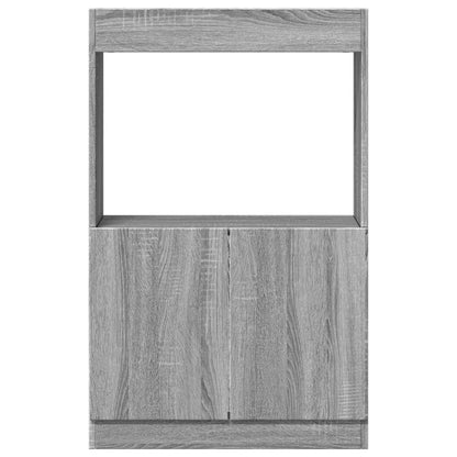 Hoge kast 63x33x100 cm bewerkt hout grijs sonoma eikenkleurig
