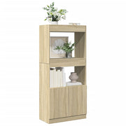 Hoge kast 63x33x140 cm bewerkt hout sonoma eiken