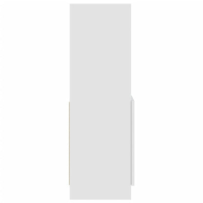 Hoge kast 92x33x100 cm bewerkt hout wit