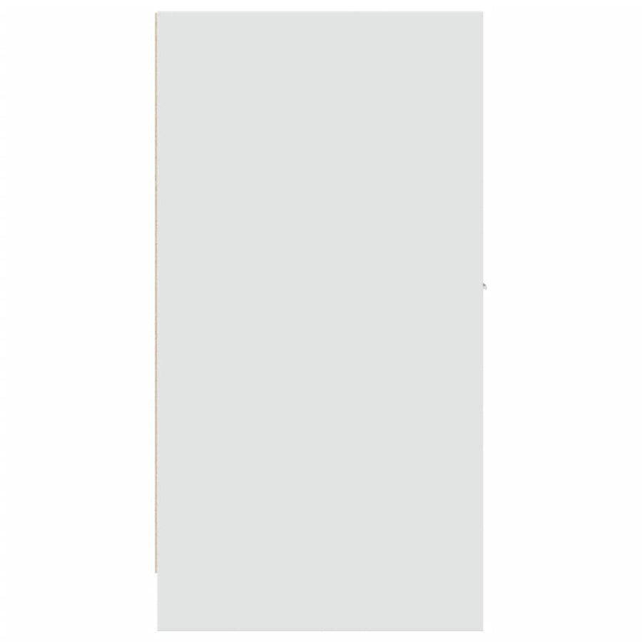 Apothekerskast 30x41x77,5 cm bewerkt hout wit