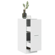 Apothekerskast bewerkt hout 30x41x77,5 cm wit